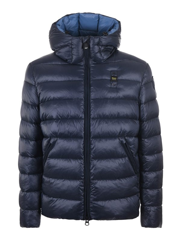 BLAUER: padded jackets - Quilted nylon puffer jacket
