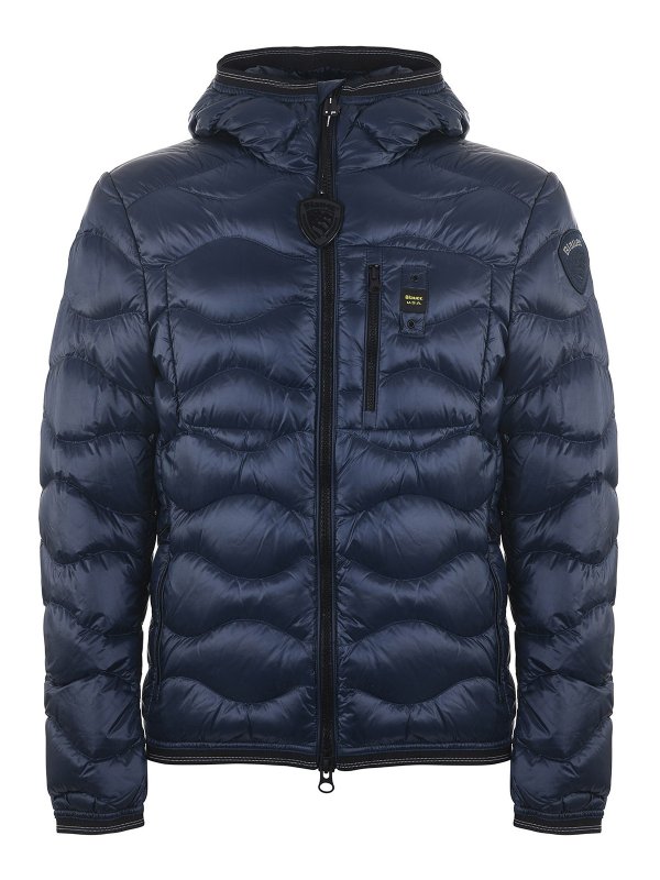 BLAUER: padded jackets - Quilted nylon puffer jacket