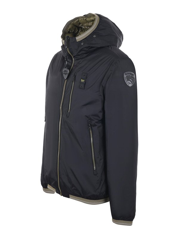 iKRIX BLAUER: padded jackets - Reversible nylon puffer jacket