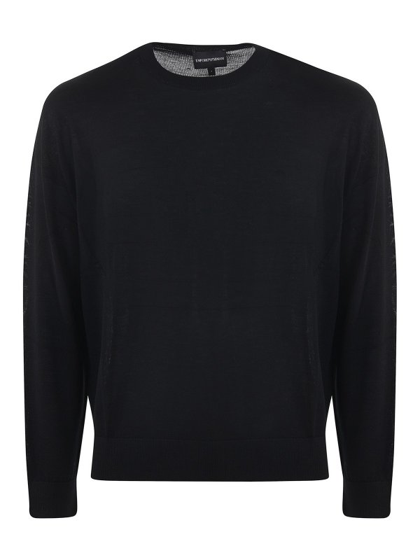 EMPORIO ARMANI: クルーネック - クルーネック - 黒