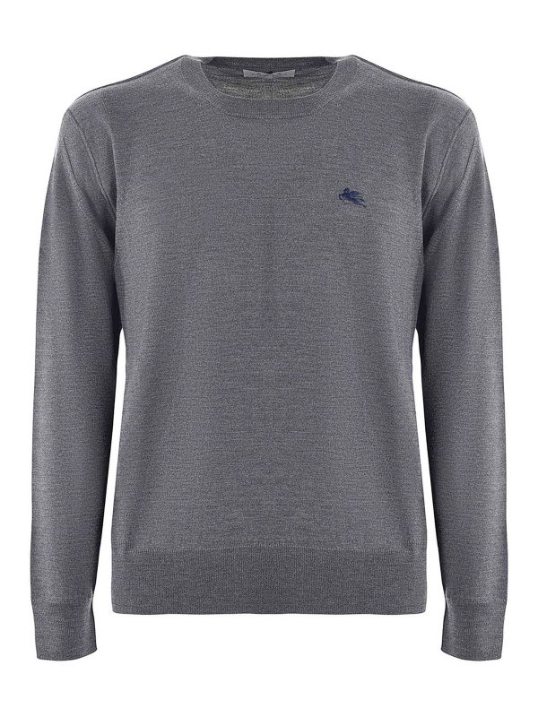 ETRO: crew necks - Virgin wool crewneck pull