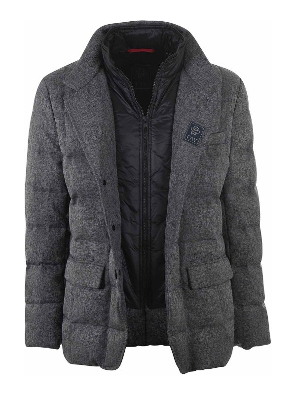 ダウンジャケット - グレー shop online: FAY