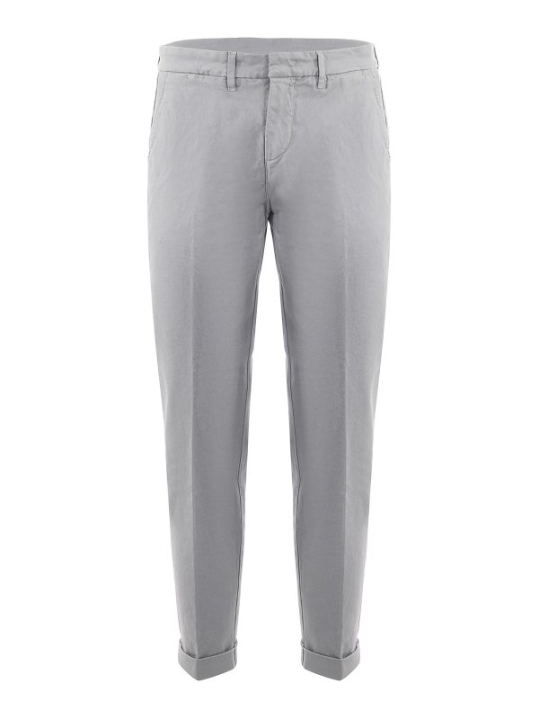 FAY: casual trousers - Stretch cotton pants
