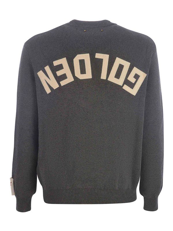 GOLDEN GOOSE: crew necks online - Cotton ribbed crewneck