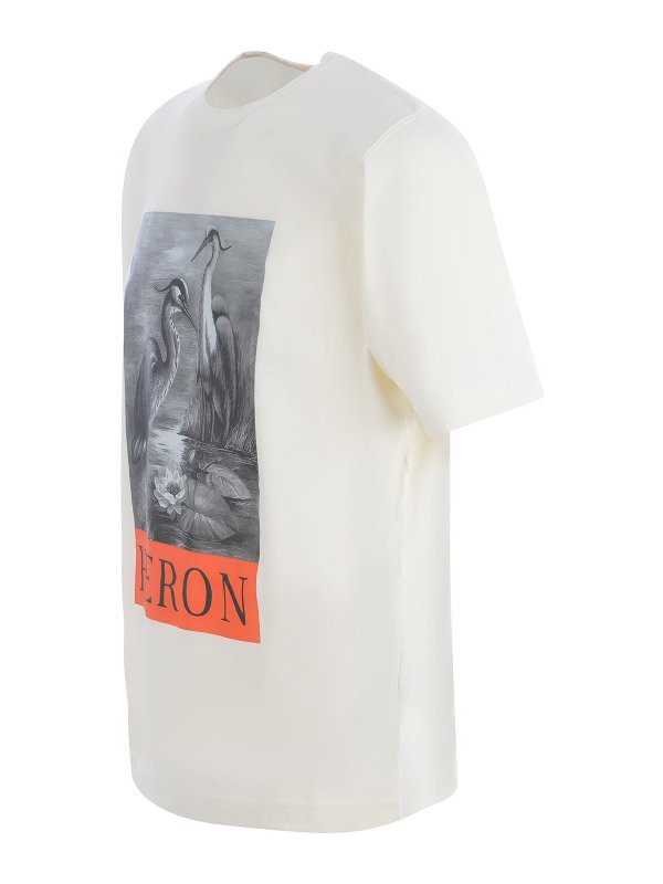 Heron Preston Cotton Tee - White - Men|HMAA032C99JER0030110