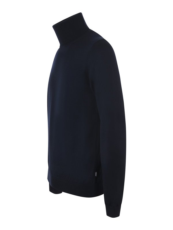 iKRIX Hugo Boss: Rollkragenpullover  und Polo-Ausschnitt - Rollkragenpullover - Dunkelblau