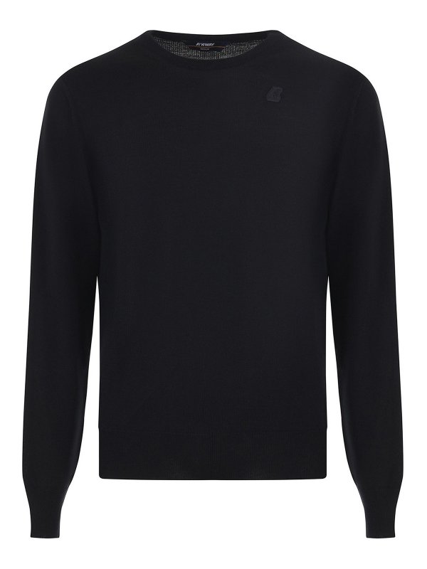 K-WAY: Pull col rond - Pull Col Rond - Noir
