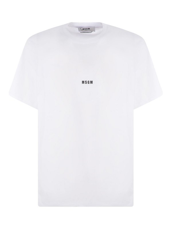 m.s.g.m.: T-shirts - T-Shirt - Weiß