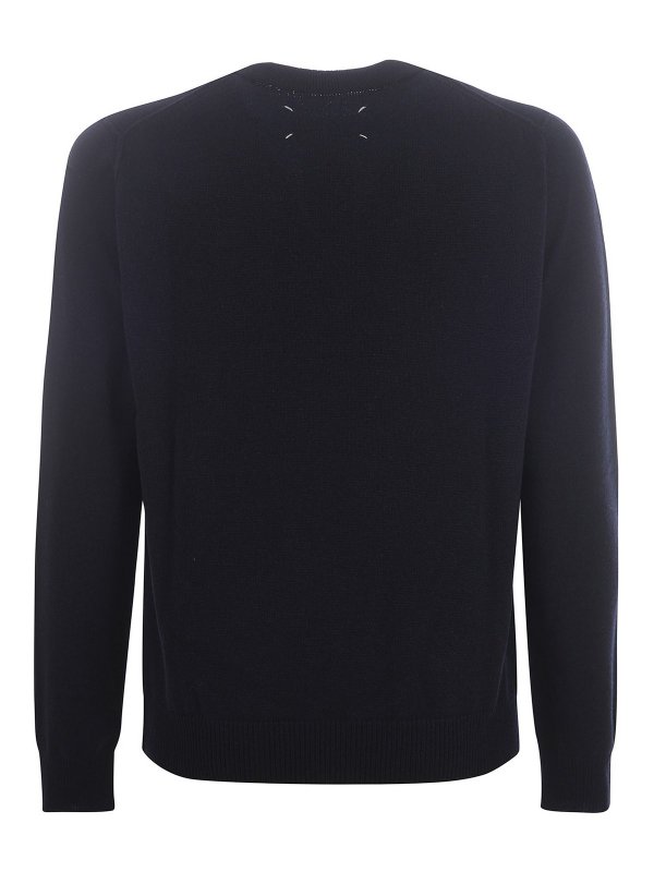 Maison Margiela: クルーネック online - クルーネック - ブルー