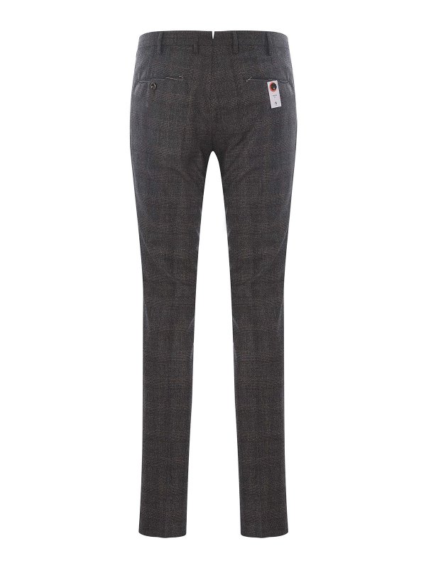 PT TORINO: Tailored & Formal trousers online - Check wool trousers