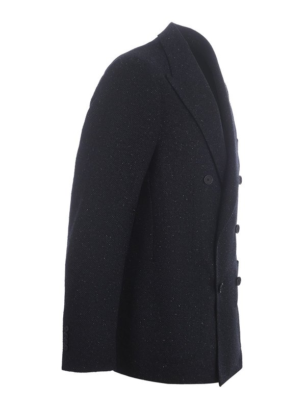 iKRIX TAGLIATORE: blazers - Dotted effect double-breasted blazer
