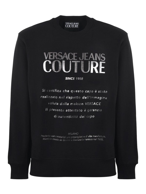 Versace Jeans Couture: スウェット＆セーター - スウェットシャツ/セーター - 黒