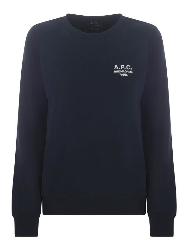 A.P.C.: Sweatshirts & Pulls - Sweat-Shirts - Bleu
