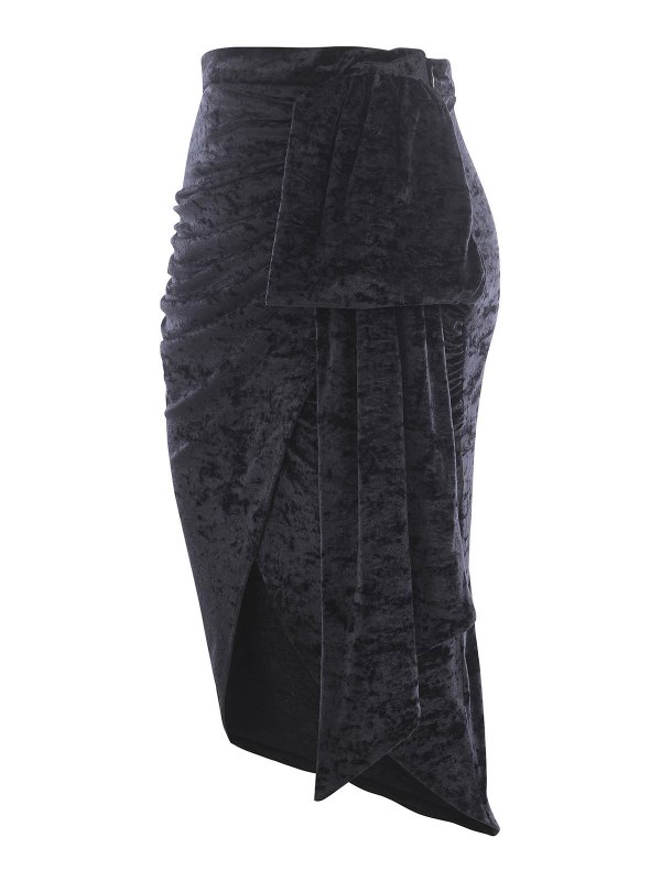 iKRIX Amen: ニーレングススカート＆ミディ丈 - 膝丈/ミディスカート - 黒