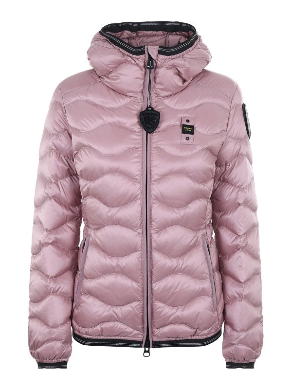BLAUER: ダウン・ハイテクジャケット - ダウンジャケット - ピンク