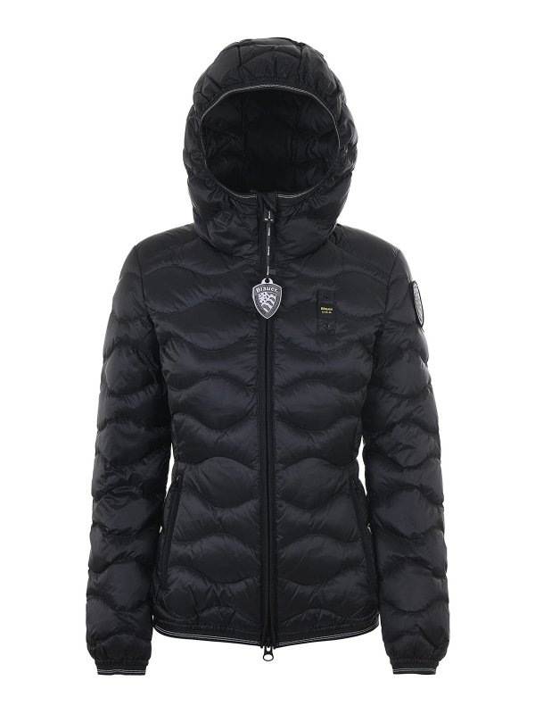 Quilted hooded puffer jacket shop online: BLAUER