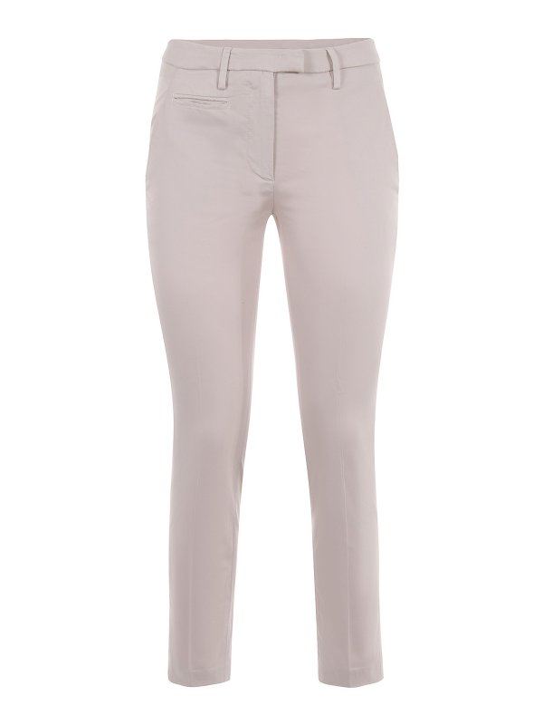 DONDUP: casual trousers - Stretch cotton pants