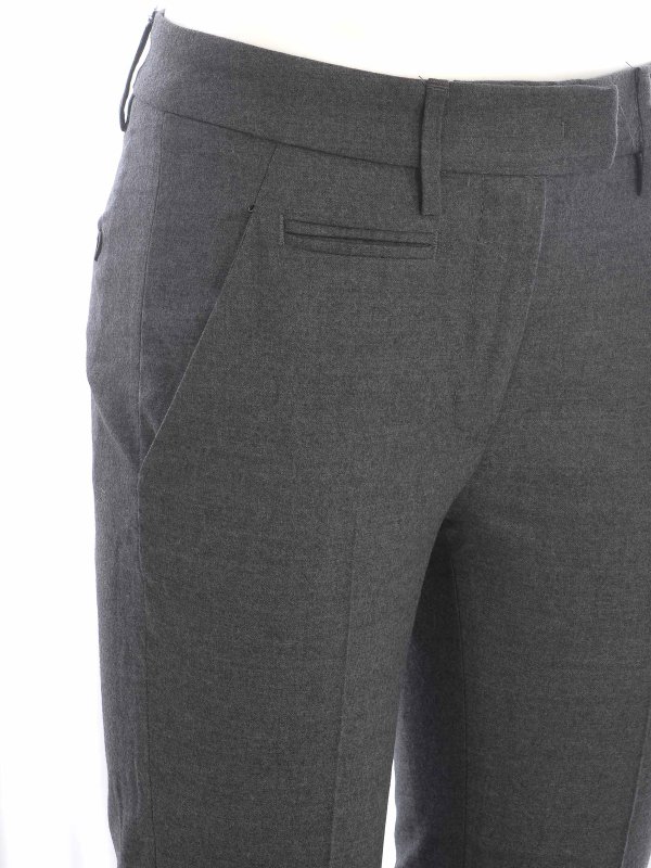 カジュアルパンツ - グレー shop online: DONDUP