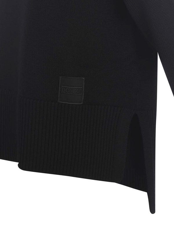 iKRIX DONDUP: Turtlenecks & Polo necks - Logo patch wool turtleneck