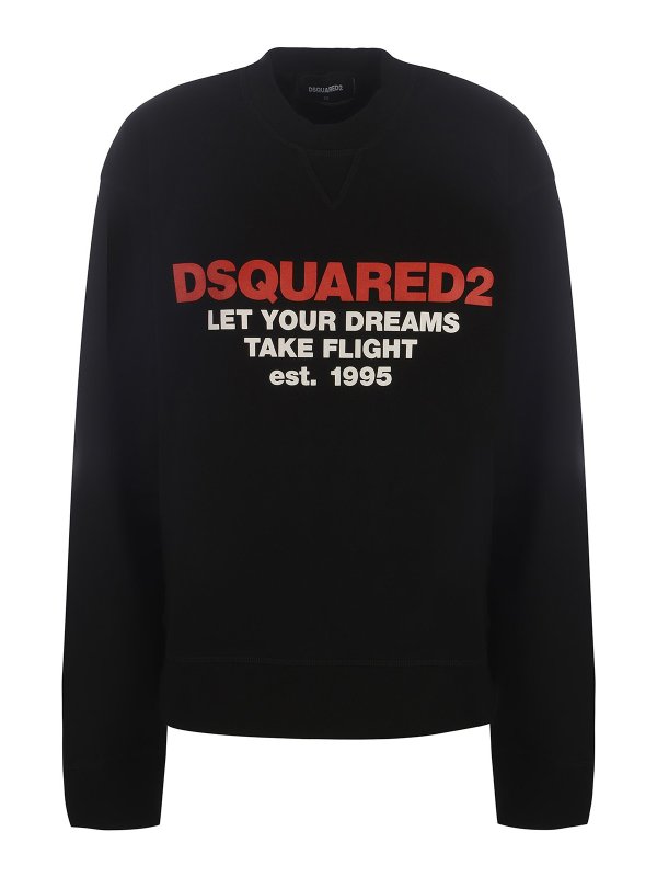 DSQUARED2: Sweatshirts & Sweaters - Logo print sweatshirt