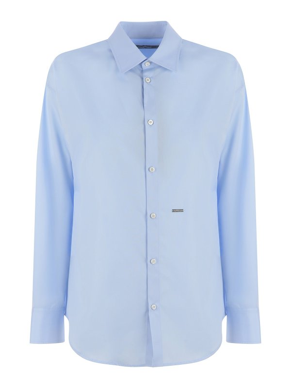 DSQUARED2: shirts - Logo plaque shirt