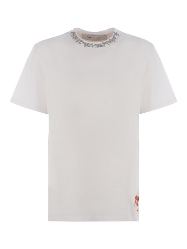 GOLDEN GOOSE: T-shirts - T-Shirt - Blanc