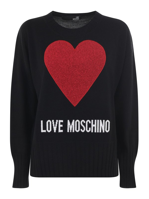 LOVE MOSCHINO: クルーネック - クルーネック - 黒