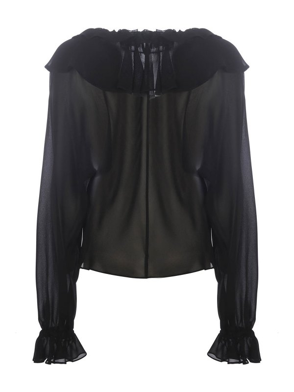 Philosophy di Lorenzo Serafini: shirts online - Ruched V-neck shirt