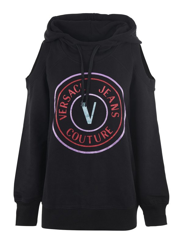 Versace Jeans Couture: スウェット＆セーター - スウェットシャツ/セーター - 黒