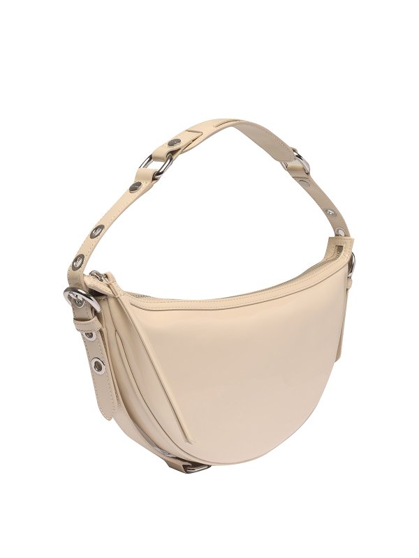 BY FAR: shoulder bags online - Gib patent leather shoulder bag