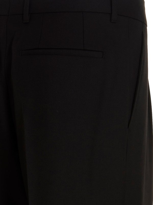 Wool twill pants shop online: BURBERRY
