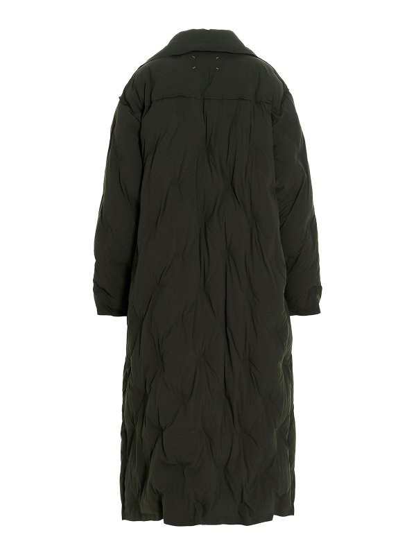 Maison Margiela: padded coats online - Long double breast padded coat