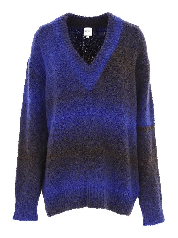 PAUL SMITH: Strickpullover mit V-Ausschnitt - V-Pullover - Bunt