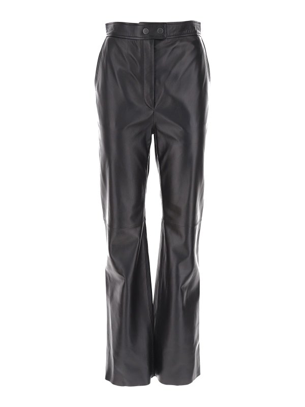 PAUL SMITH: レザートラウザー - レザーパンツ - 黒