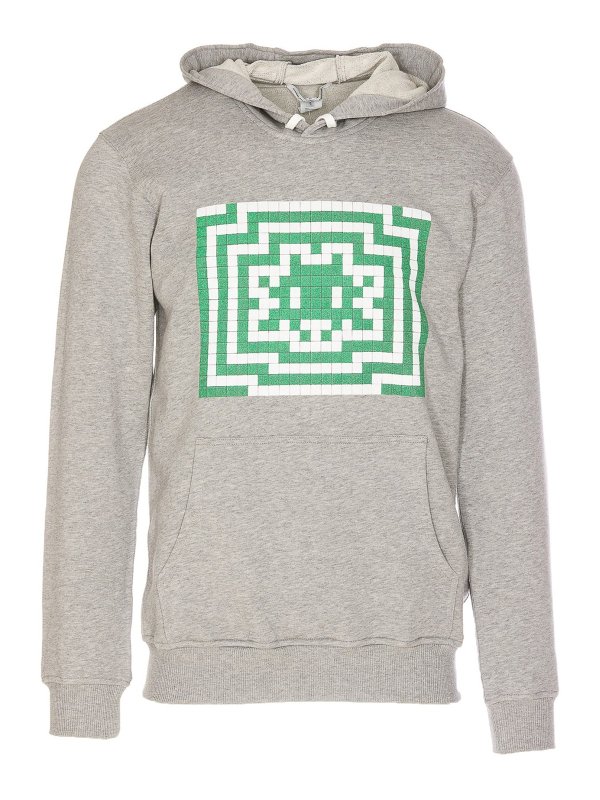 COMME DES GARCONS: Sweatshirts & Sweaters - Pixel print hoodie