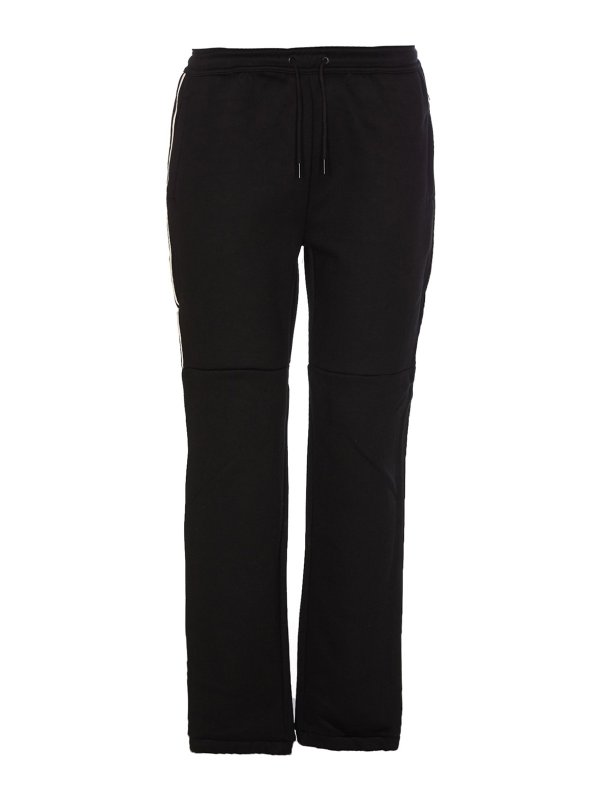 FRED PERRY: Pantalones deportivos - Pantalones Deportivos - Negro