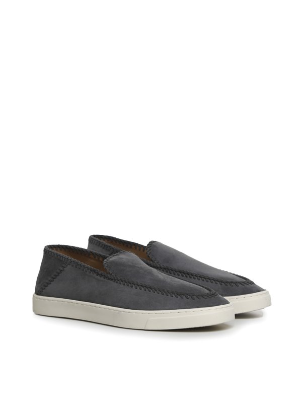 GIORGIO ARMANI: Mocasines y Zapatillas online - Mocasines - Gris
