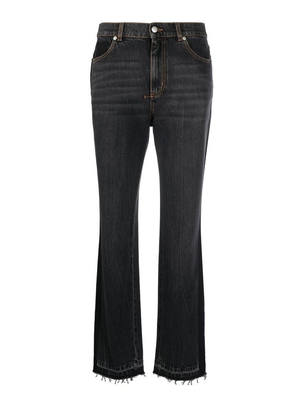 ALEXANDER MCQUEEN: bootcut jeans - Bootcut cropped jeans