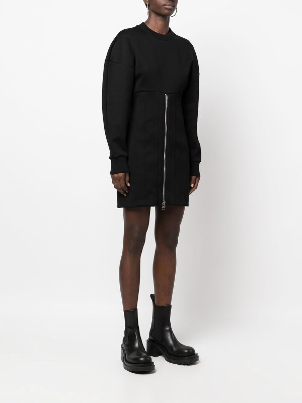 iKRIX ALEXANDER MCQUEEN: short dresses - Zipped cotton dress