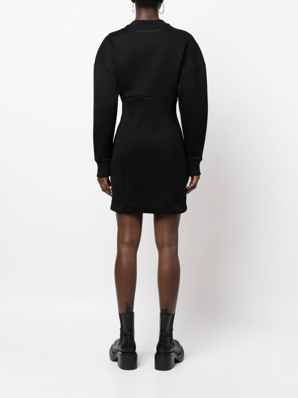 Zipped cotton dress shop online: ALEXANDER MCQUEEN
