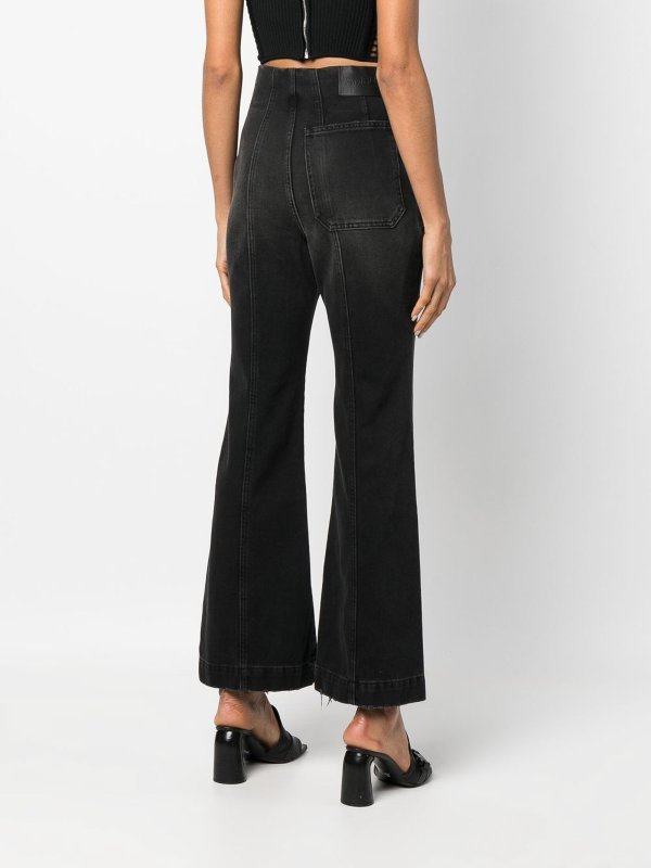 Flared cropped trousers shop online: AMBUSH