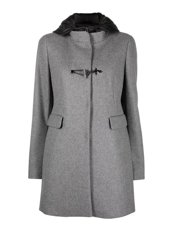 FAY: Abrigos semilargos - Abrigo Midi - Gris