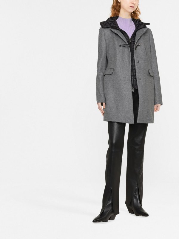 FAY: Abrigos semilargos online - Abrigo Midi - Gris