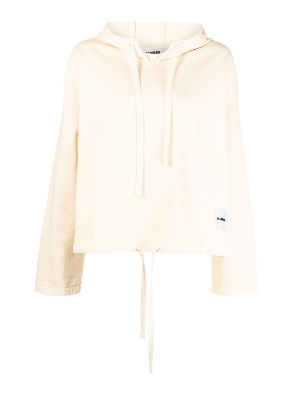 JIL SANDER: Sweatshirts und Pullover - Sweatshirt - Creme