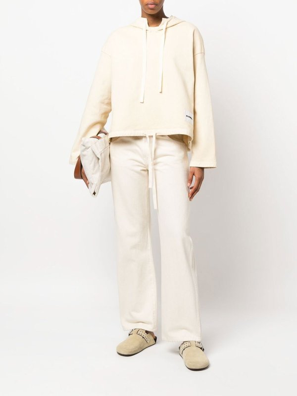 JIL SANDER: Sweatshirts und Pullover online - Sweatshirt - Creme