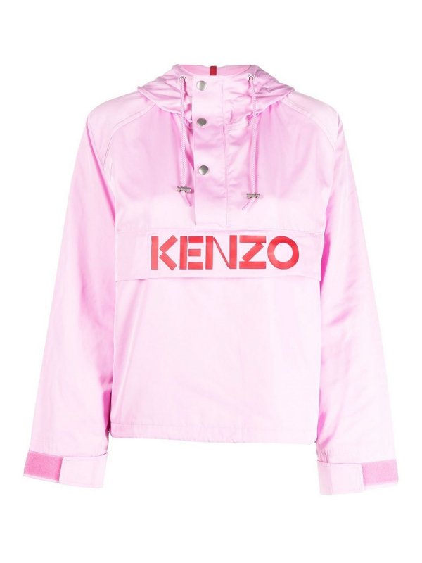 KENZO: giacche casual - Giubbotto con cappuccio in tessuto tecnico