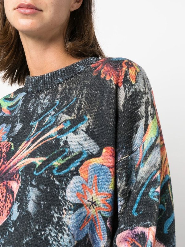 PAUL SMITH buy online Floral-print knit jumper