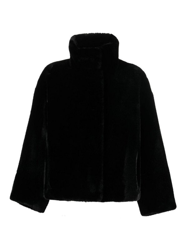 STAND STUDIO: Pelz und Shearling - Pelz - Schwarz