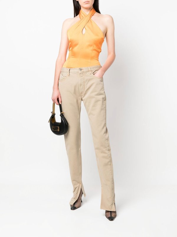 The Attico: straight leg jeans online - Cotton pants
