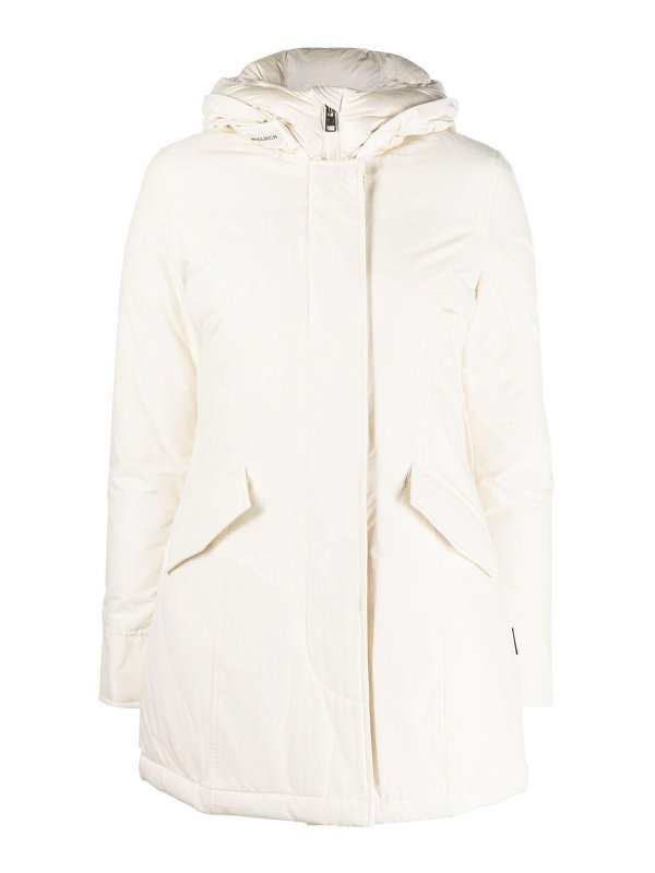 WOOLRICH: padded coats - Padded hooded coat
